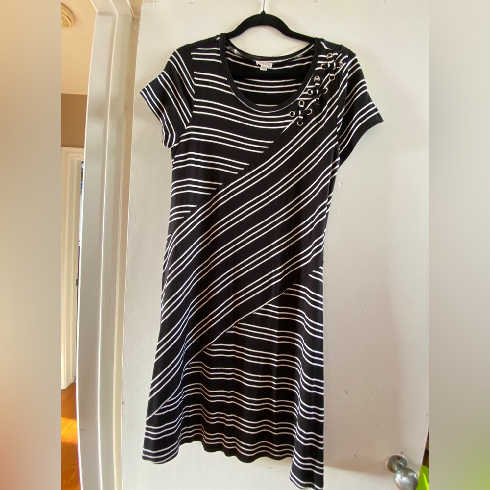 Black/white summer dress, XL